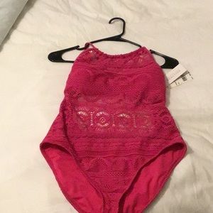 Kenneth Cole reaction crochet swimsuit